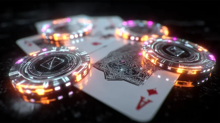 Online poker real money game on a laptop