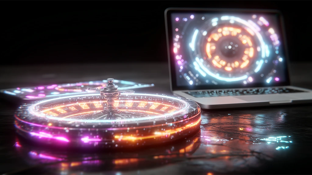 European roulette wheel with red and black numbers