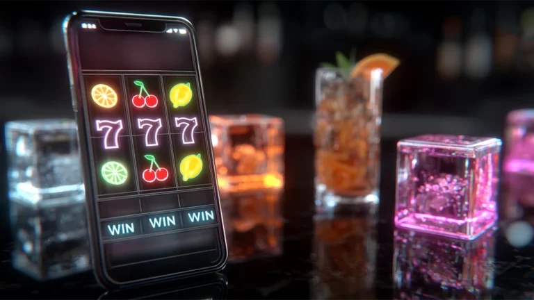 Mobile casino interface on a smartphone