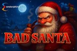 Bad Santa slot by Endorphina – Christmas-themed online casino game with festive bonuses and wild reels