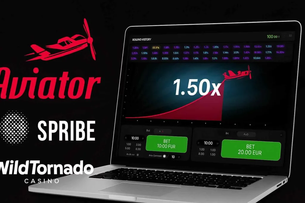 Spribe Aviator game interface at WildTornado Casino