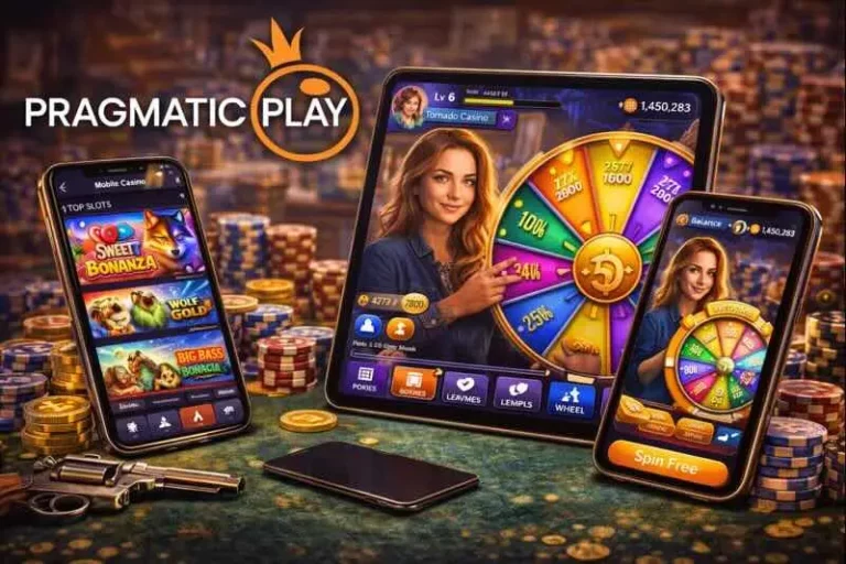 Pragmatic Play pokies and social casino app on mobile devices.