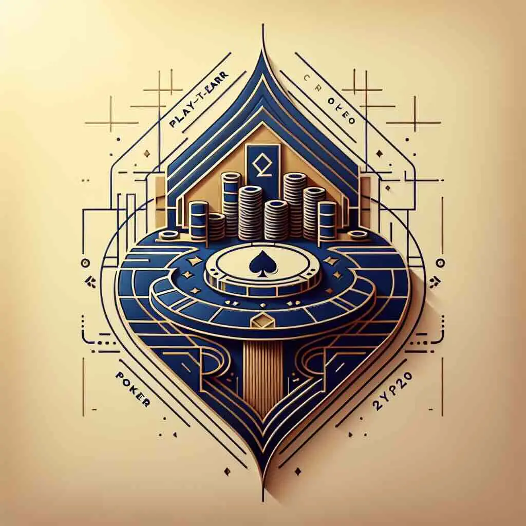 Play to earn poker crypto chips and cards on a virtual table