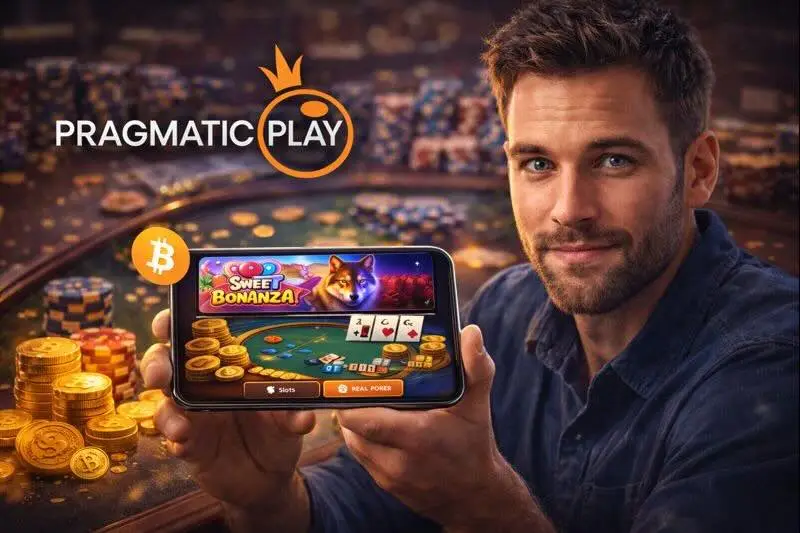 Pragmatic Play pokies on a mobile device, ready to play poker online with crypto