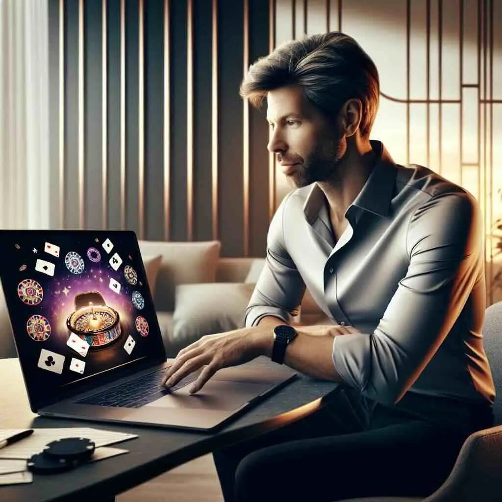 Enthusiastic Australian gambler celebrating a win on their mobile phone at home.