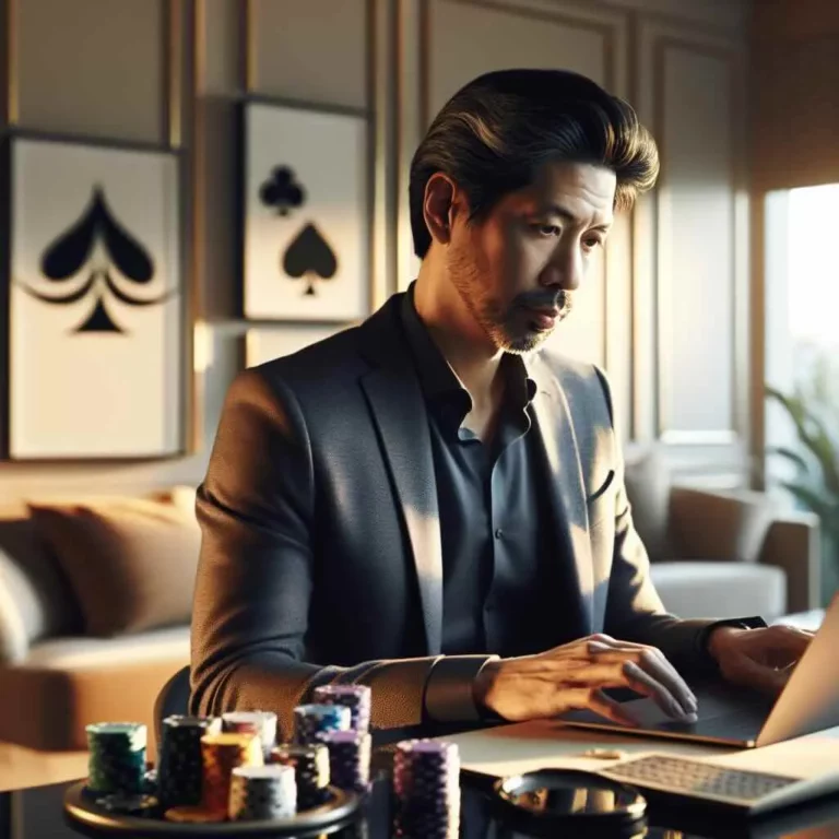 Enthusiastic Aussie casino player celebrating a bonus win on a mobile phone, confetti falling