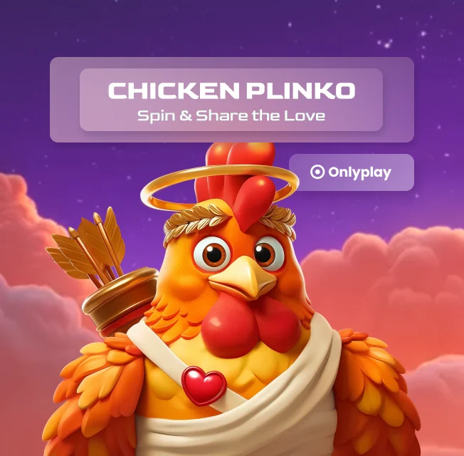 Chicken Plinko game online with max win X1000 and vibrant graphics