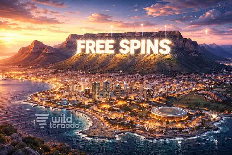 WildTornado app interface showing virtual free spins in a slot game.