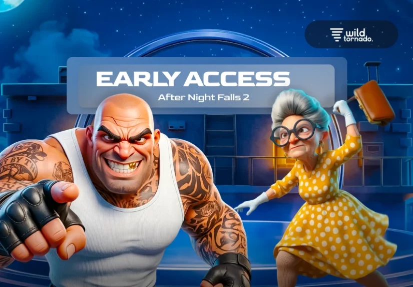 After Night Falls 2 slot game logo with dramatic graphics and suspenseful design by Betsoft.