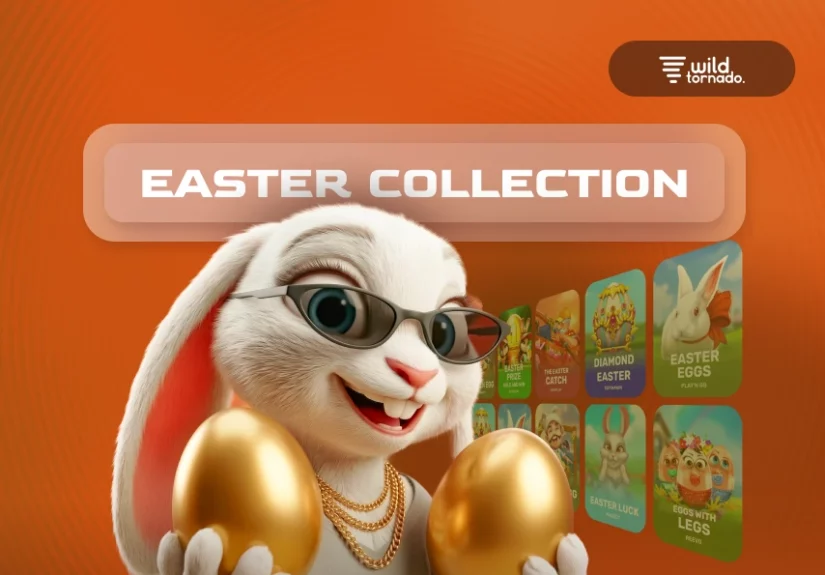 Happy Easter games collection featuring colorful online slots and festive casino games.
