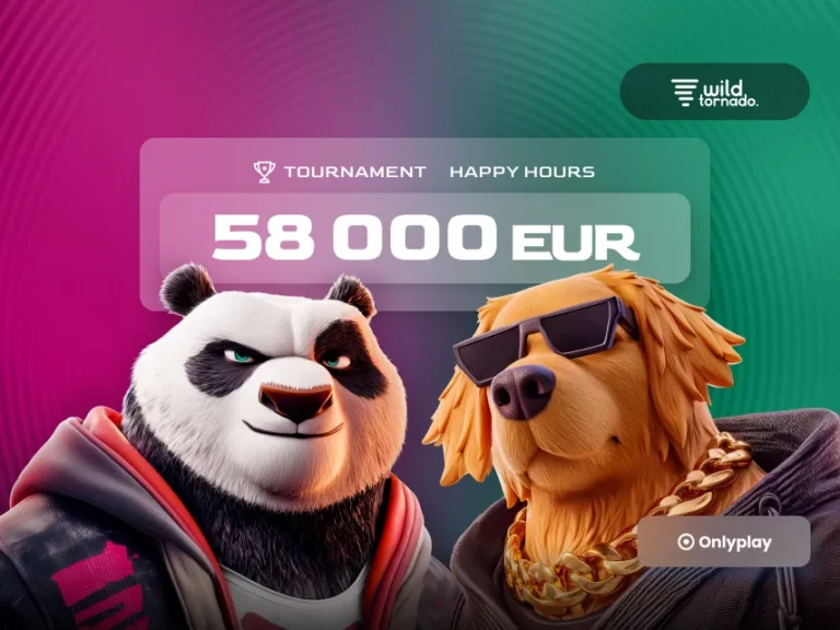 Happy Hours Slot Tournament at WildTornado – €58,000 Prize Pool