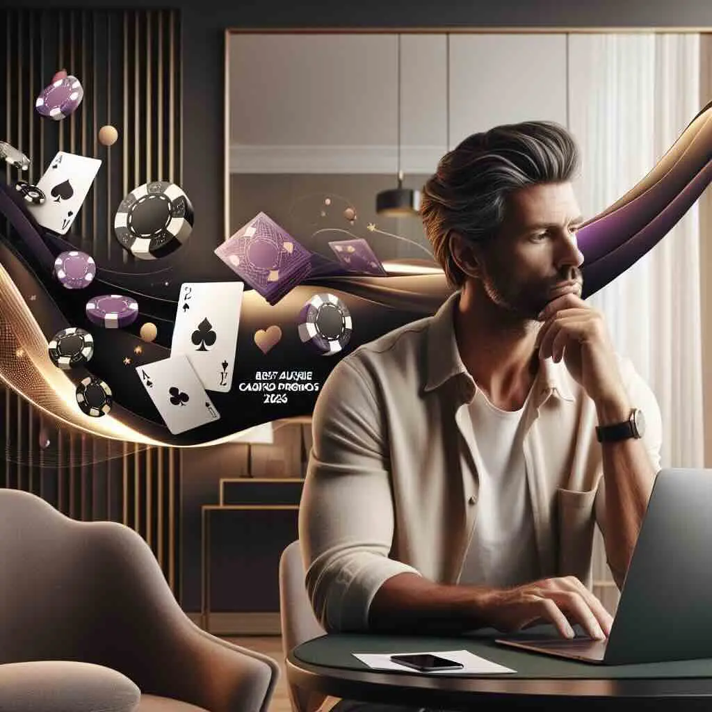 Enthusiastic young woman celebrating big win on online casino game in Australia