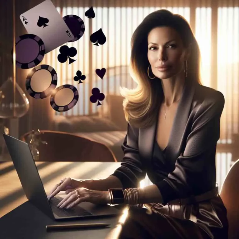 Enthusiastic Aussie casino player celebrating a win while reviewing deposit bonus offers