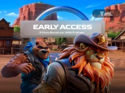3 Pots Bonanza: Wild Frames featuring Wild West treasure chests, cascading reels, sticky multipliers, and golden rewards