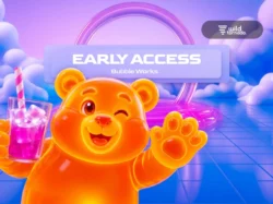Bubble Works slot game with colorful bubbles and playful factory design