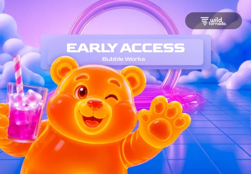 Bubble Works slot game with colorful bubbles and playful factory design